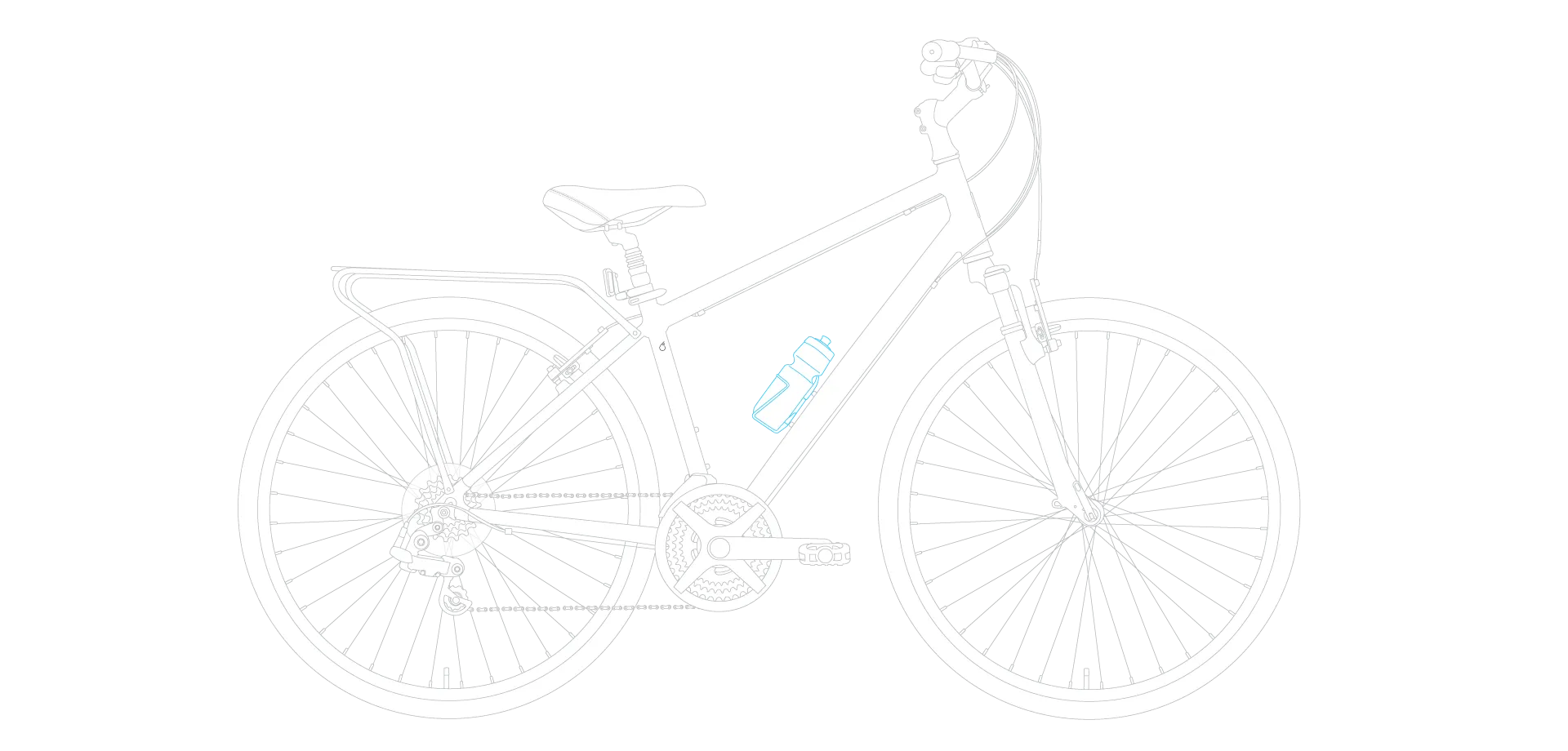 sixthreezero Pave n' Trail Men's 21 Speed Hybrid Bike