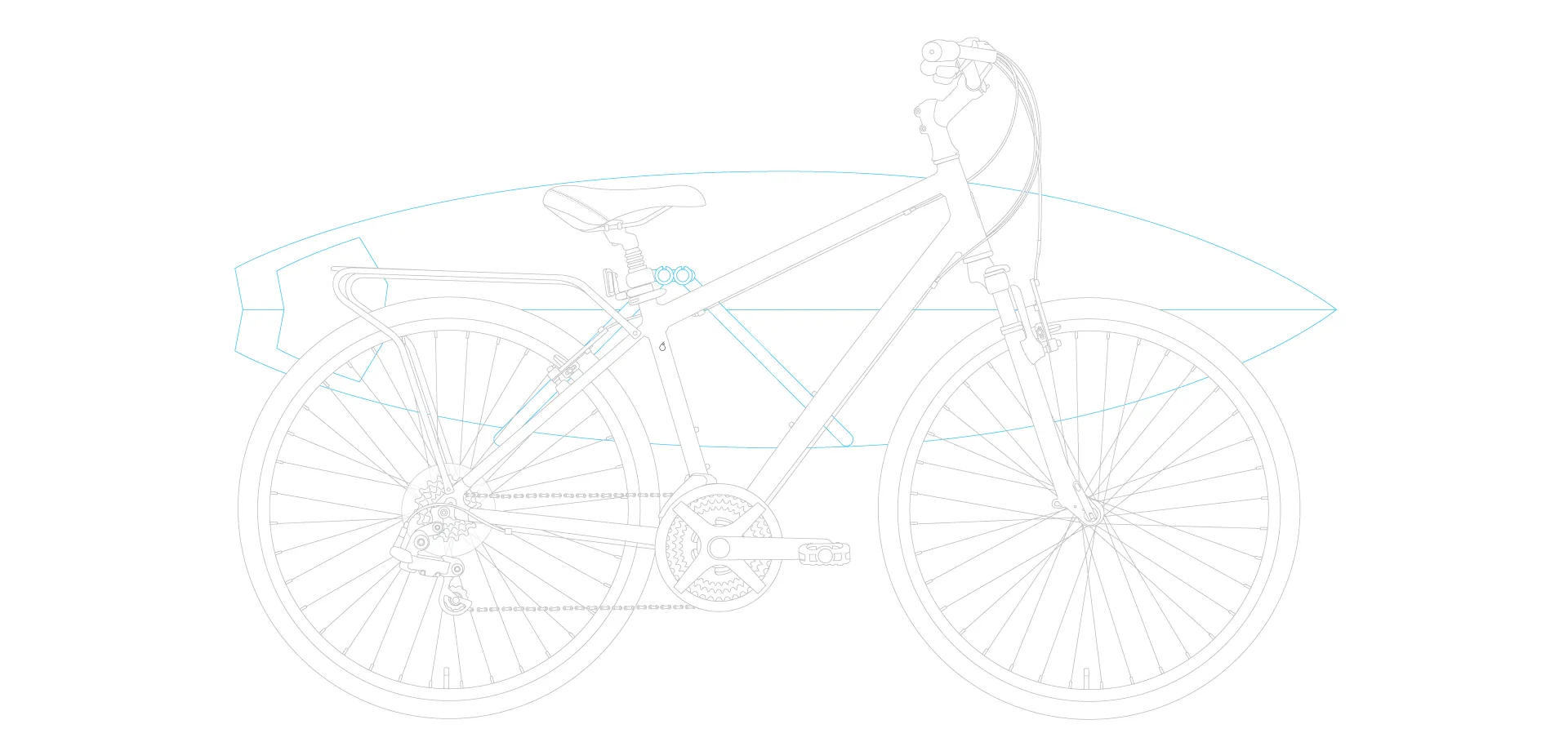 sixthreezero Pave n' Trail Men's 7-Speed Consistent Hybrid Bike