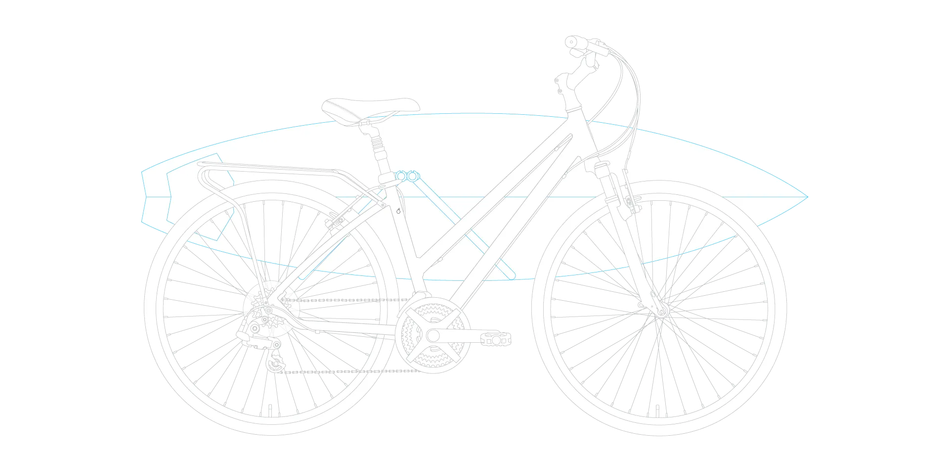 sixthreezero Pave n' Trail Women's 7 Speed Hybrid Bike