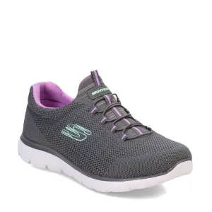 Skechers Women's Summit Cool Classic Sneakers- Charcoal