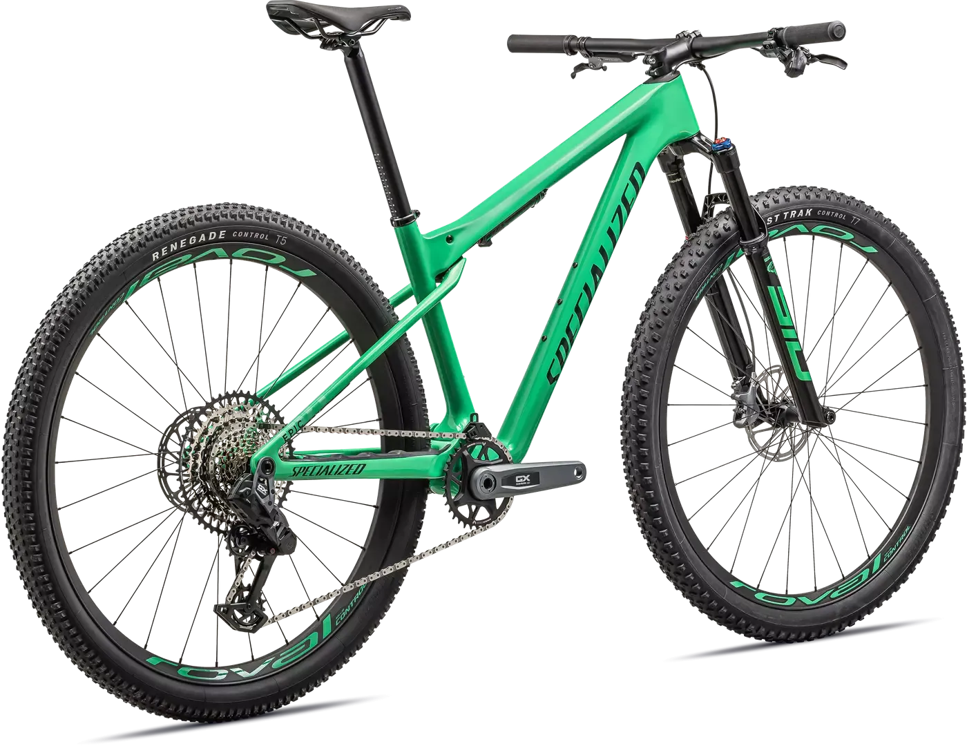 SPECIALIZED Epic WC Expert SRAM GX AXS  Mountain Bike - Gloss Electric Green / Forest Green Pearl