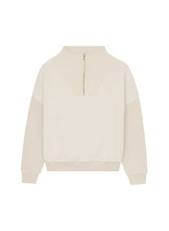 The Great - The Trail Sweatshirt in Washed White