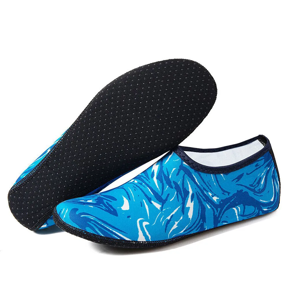US 2 Pairs Outdoor Beach Swimming Aqua Socks Quick-Dry Barefoot Shoes Men Women