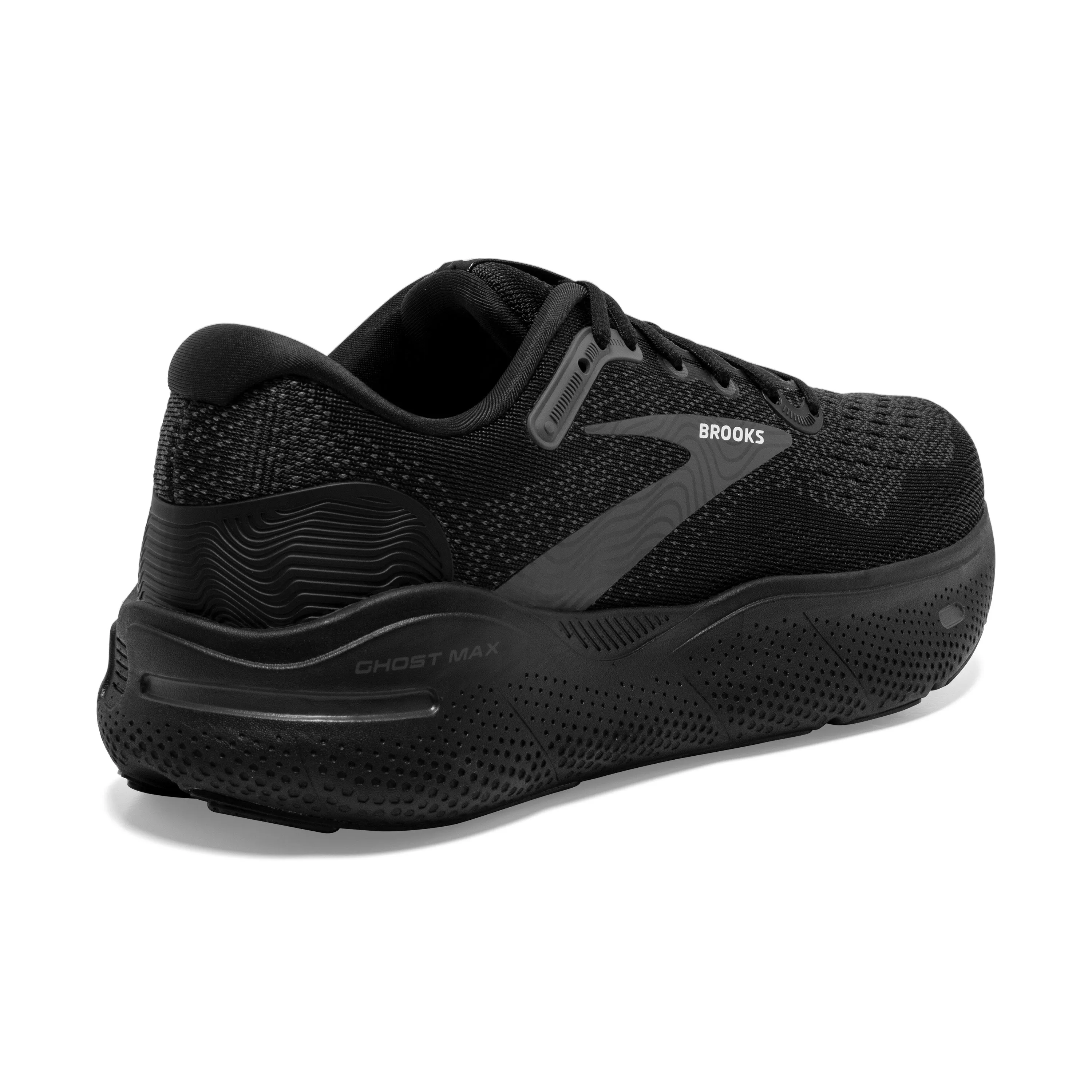 Women's Brooks Ghost Max Color: Black/Black/ Ebony (WIDE WIDTH)