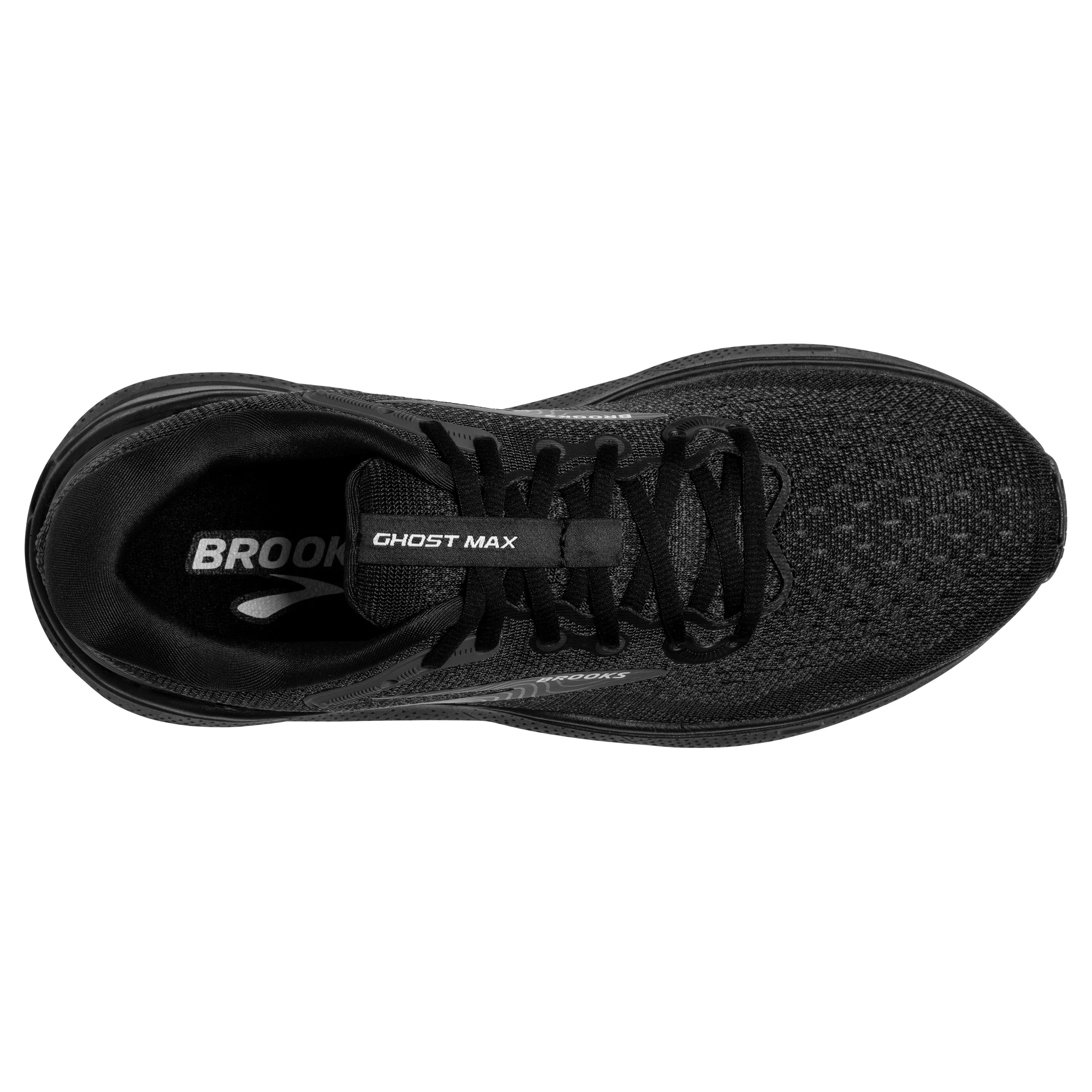 Women's Brooks Ghost Max Color: Black/Black/ Ebony (WIDE WIDTH)