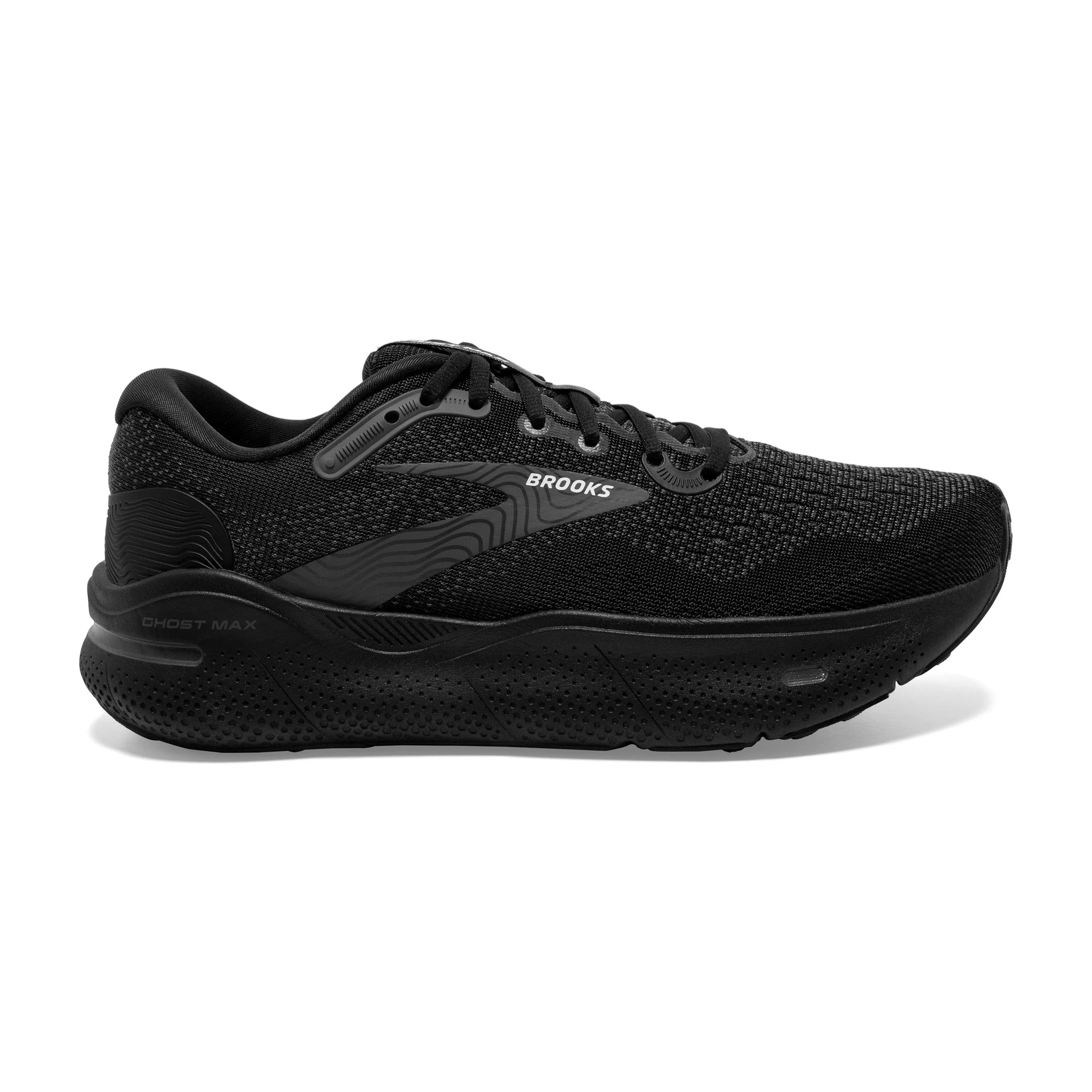 Women's Brooks Ghost Max Color: Black/Black/ Ebony (WIDE WIDTH)