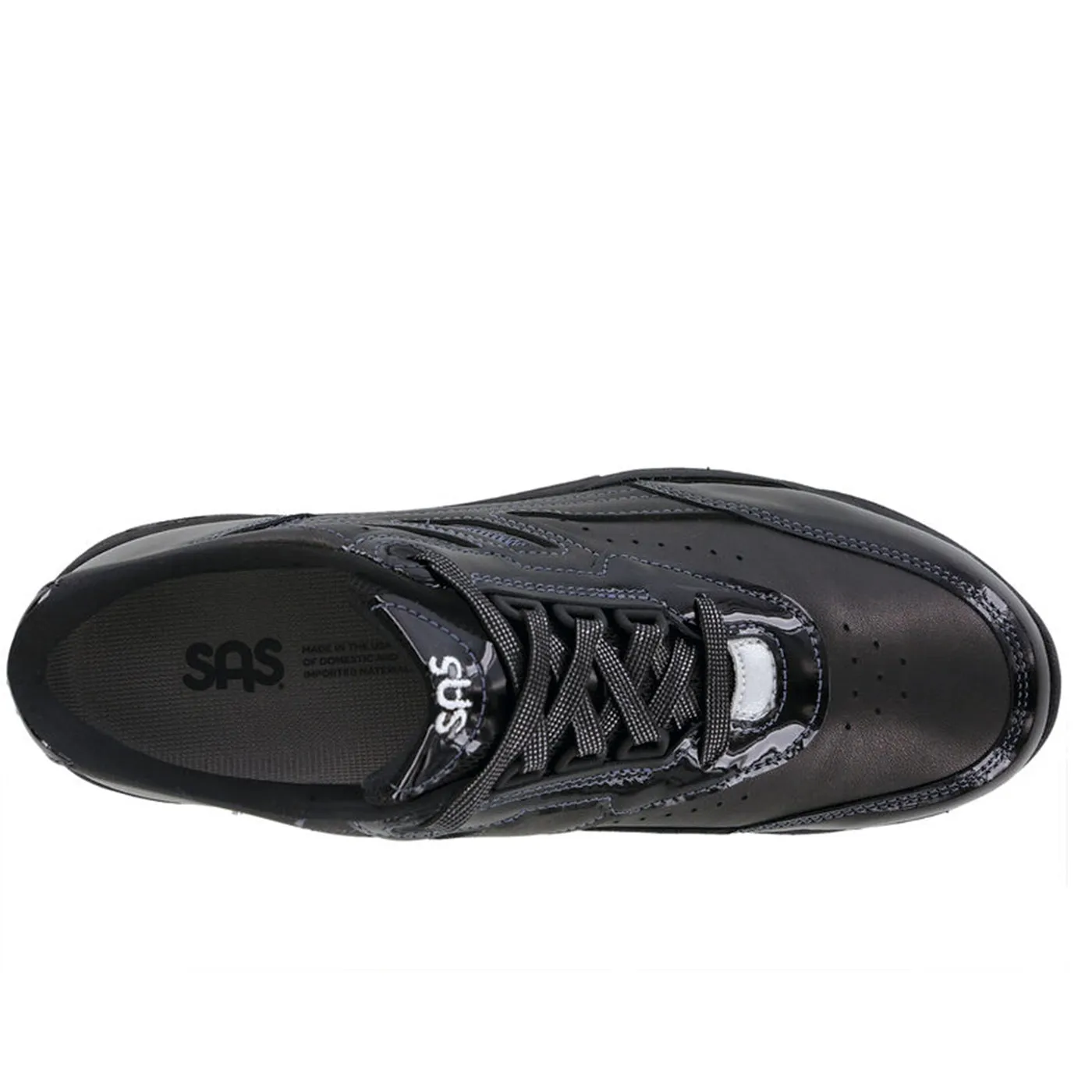 Women's Tour Lace Up Sneaker Black Patent