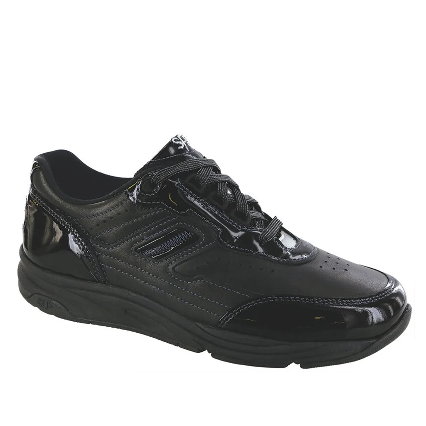Women's Tour Lace Up Sneaker Black Patent