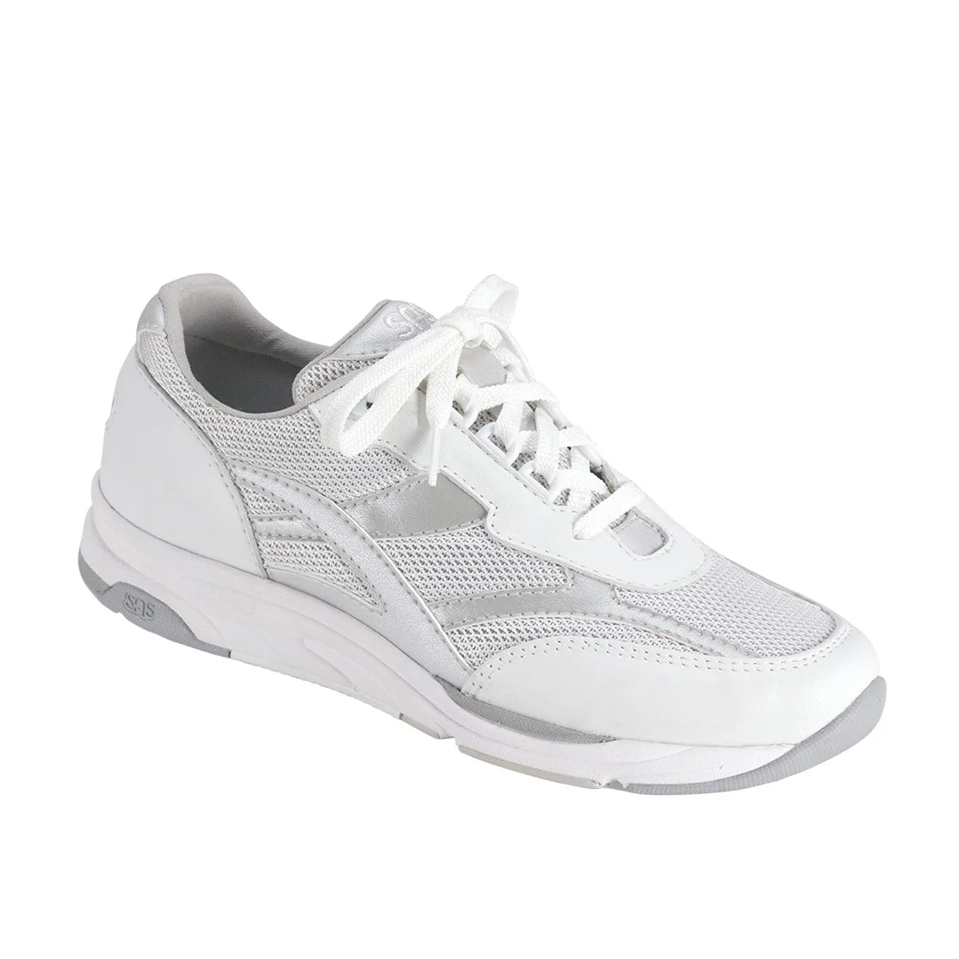 Women's Tour Mesh Lace Up Sneaker Silver