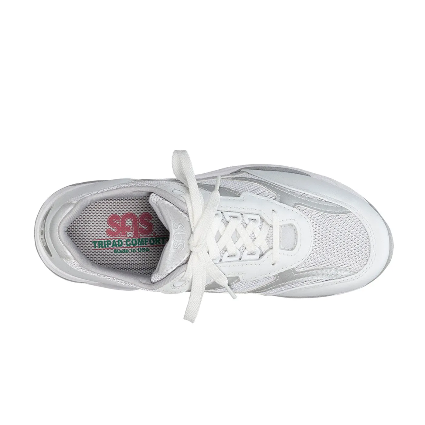 Women's Tour Mesh Lace Up Sneaker Silver