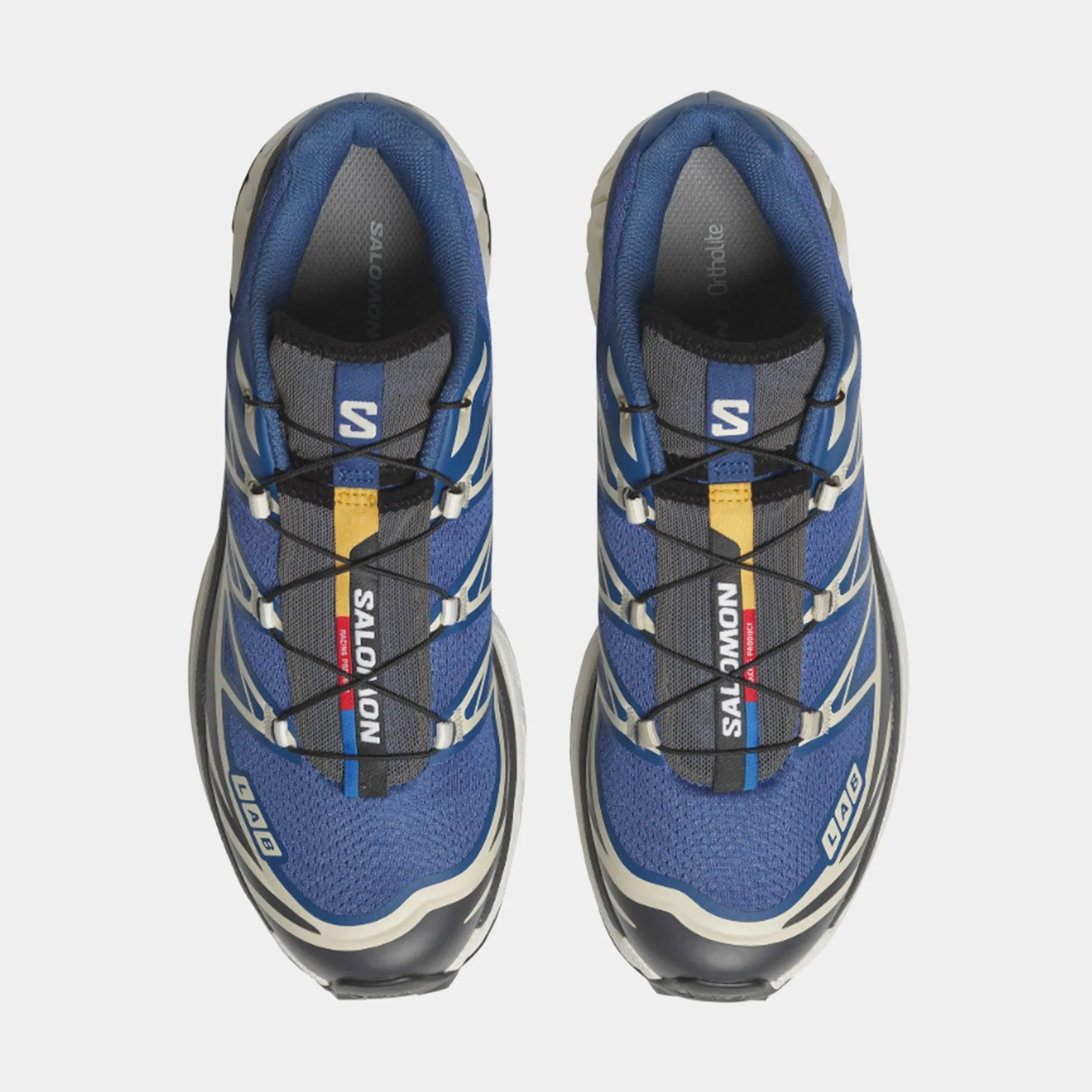 XT-6 Mens Running Shoes (Blue/Almond Milk/Asphalt)
